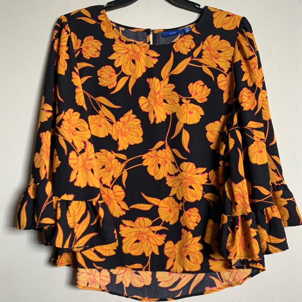 Apt. 9 Ruffle Kimono Sleeve Top